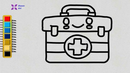 How to Draw a First Aid Box || Shaem Art