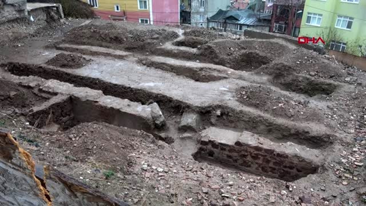 İnşaat alanında bizans yapısı bulundu