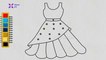 How to Draw a Dress Design 1 || Dresses Drawing step by step || Shaem Art
