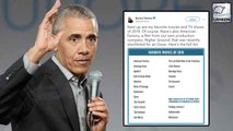 Obama Reveals His Favourite Movies, TV Shows & Books of 2019!