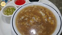 Chicken Corn Soup / Homemade Chicken Corn Soup by Meerab's Kitchen