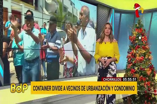 Chorrillos: container divide a vecinos de urbanización y condominio