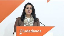 Arrimadas: “Sánchez ha puesto a la Abogacía del Estado al servicio de Junqueras”