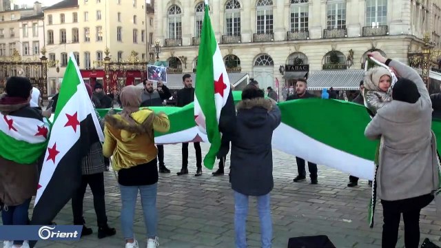 وقفة احتجاجية في مدينة نانسي الفرنسية للتضامن مع إدلب