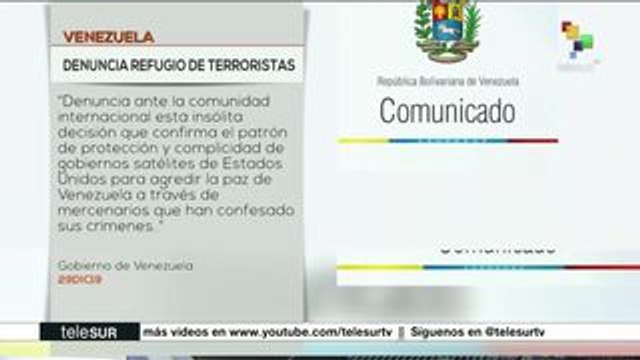 Rechaza Venezuela que Brasil otorgue refugio a soldados desertores