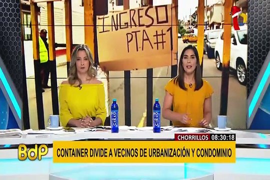 Chorrillos: container divide a vecinos de urbanización y condominio