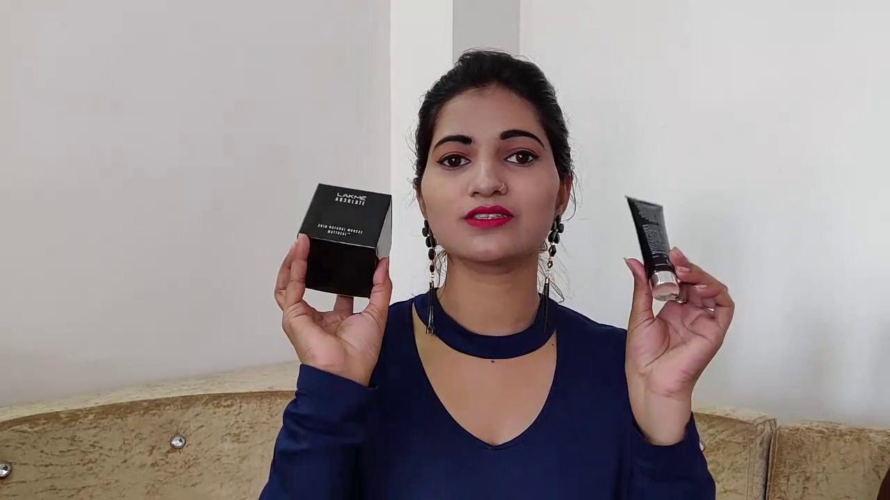 Lakme Absolute Blur Perfect Primer & Lakme Absolute Mattreal Mousse || Demo and Swatches