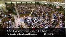 ¡Escándalo en el Congreso! Ana Pastor expulsa a Rufián por ser un auténtico hooligan y 'escupir' a Borrell
