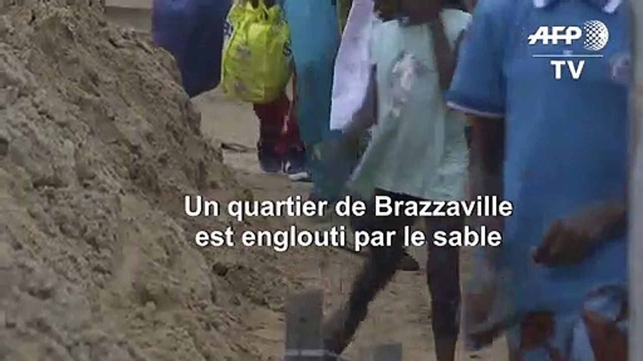 Au Congo Brazzaville, un quartier englouti sous le sable