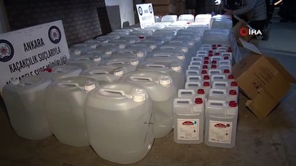 Ankara’da yılbaşı öncesi sahte içki operasyonu