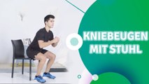 Kniebeugen mit Stuhl - Du Bist Fit