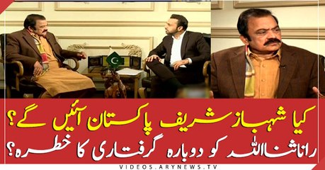 کیا شہبازشریف پاکستان آئیں گے؟ راناثنااللہ کو دوبارہ گرفتاری کا خطرہ؟