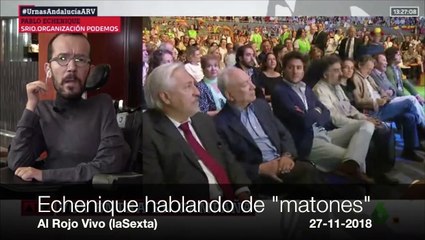 Echenique se siente capacitado para llamar "matones" a otros