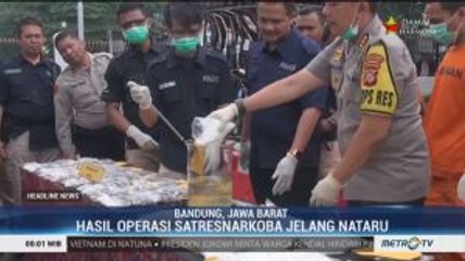 Polrestabes Bandung Musnahkan 12 Kg Sabu dan 18 Ribu Miras
