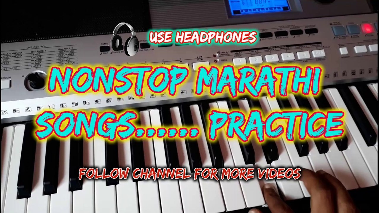 Nonstop Marathi Piano Songs Practice