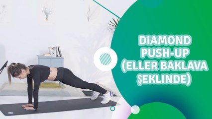 Diamond push-up (eller baklava şeklinde) - Sporcuyum