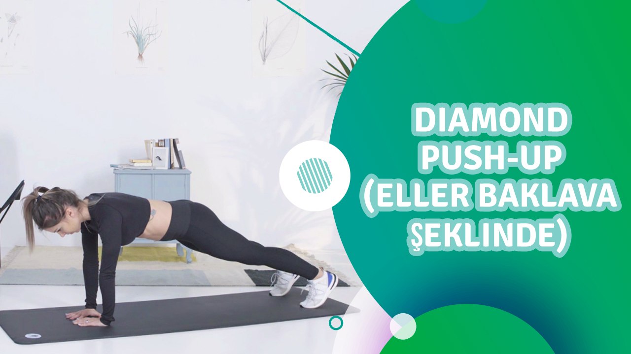 Diamond push-up (eller baklava şeklinde) - Sporcuyum