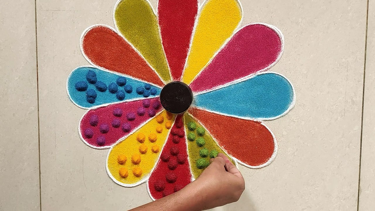 2020 New Year Rangoli design