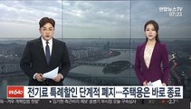 전기료 특례할인 단계적 폐지…주택용은 바로 종료