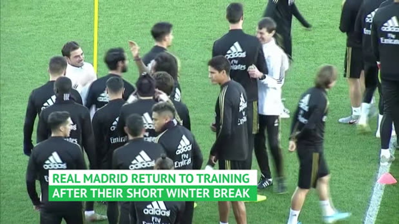 Real Madrid back in training