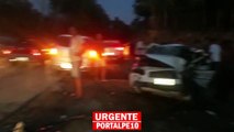 Grave acidente com dois carros é registrado na PE-96  em Barreiros