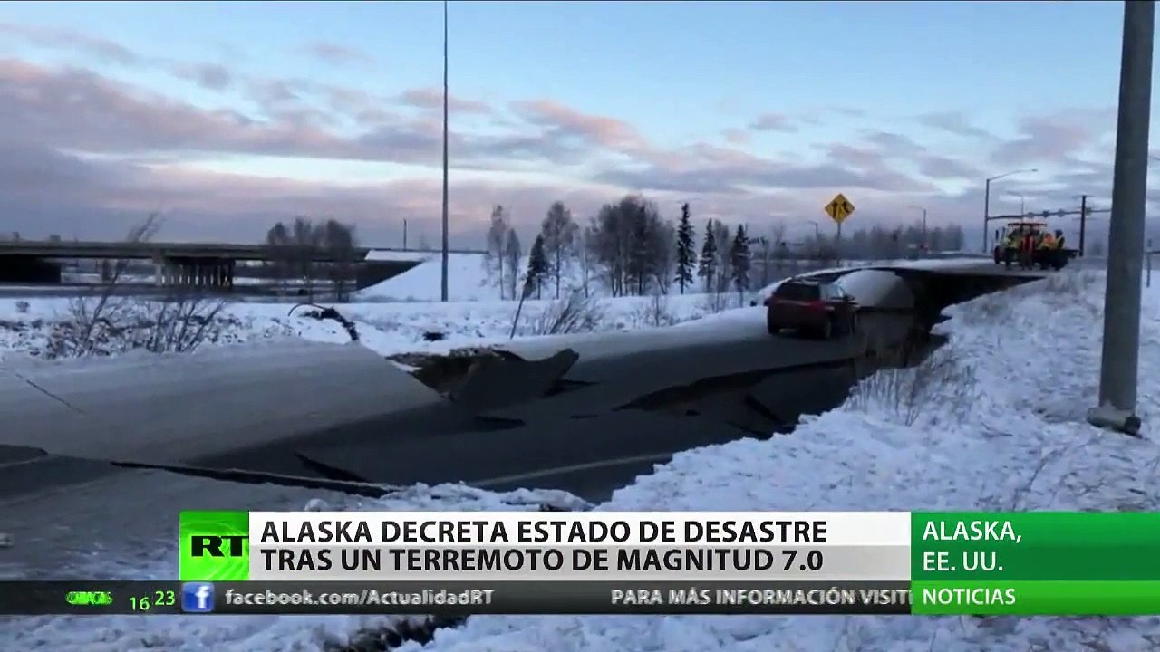 Declaran zona catastrófica en Alaska tras el terremoto de magnitud 7,0
