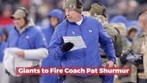 The Giants Will Fire Coach Pat Shurmur