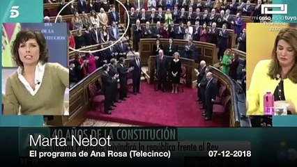 Marta Nebot la tiene dentro muy clavada: "Los que abucheaban a Sánchez son franquistas..."