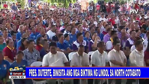 Pres. #Duterte, binisita ang mga biktima ng lindol sa North Cotabato
