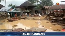 7 Rumah Hanyut Diterjang Banjir Bandang di Lahat