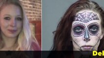 Esta chica detenida en EE.UU. se hace viral por sus tatuajes faciales al estilo del Día de Muertos