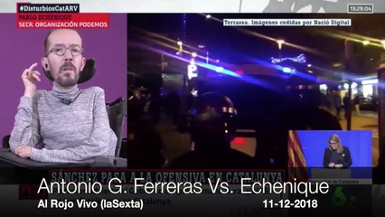 Ferreras da el alto a Echenique para que no se meta con su ídolo Sánchez