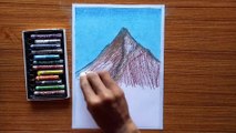 landscape drawing riverfront /drawing mountains