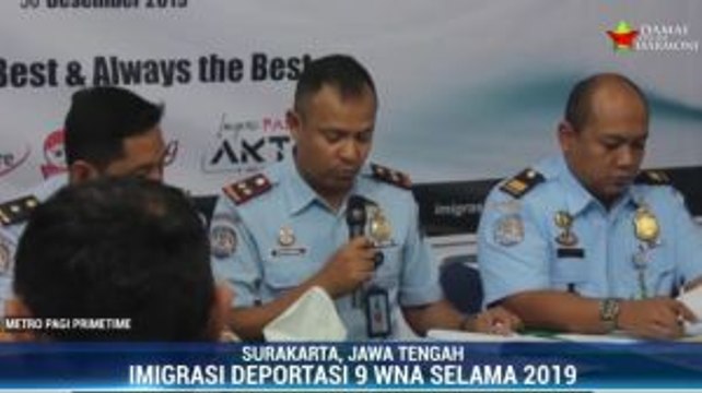 Imigrasi Surakarta Deportasi 9 WNA Selama 2019
