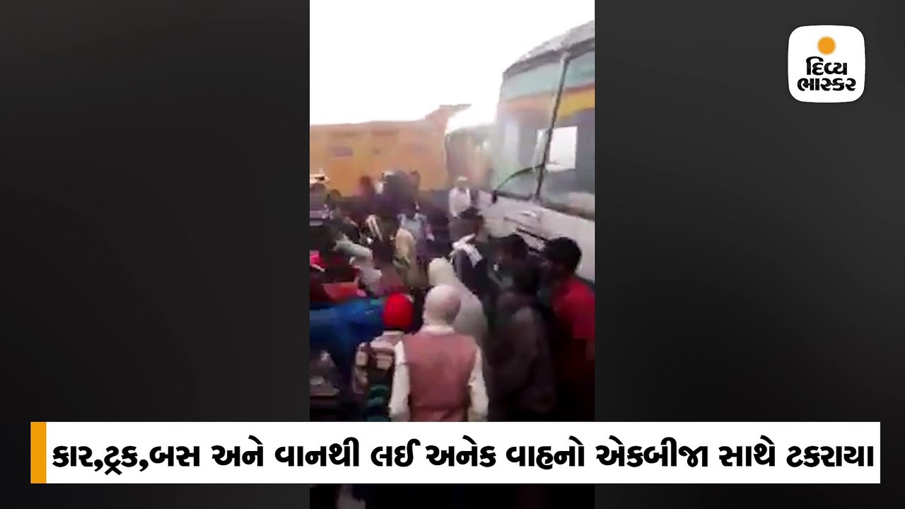 ઠંડીમાં ધુમ્મસના કારણે દિલ્હી-હિસાર હાઇવે પર એક...