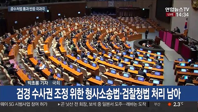 공수처법 통과 뒤 숨고르기…내달 6일 본회의 전망