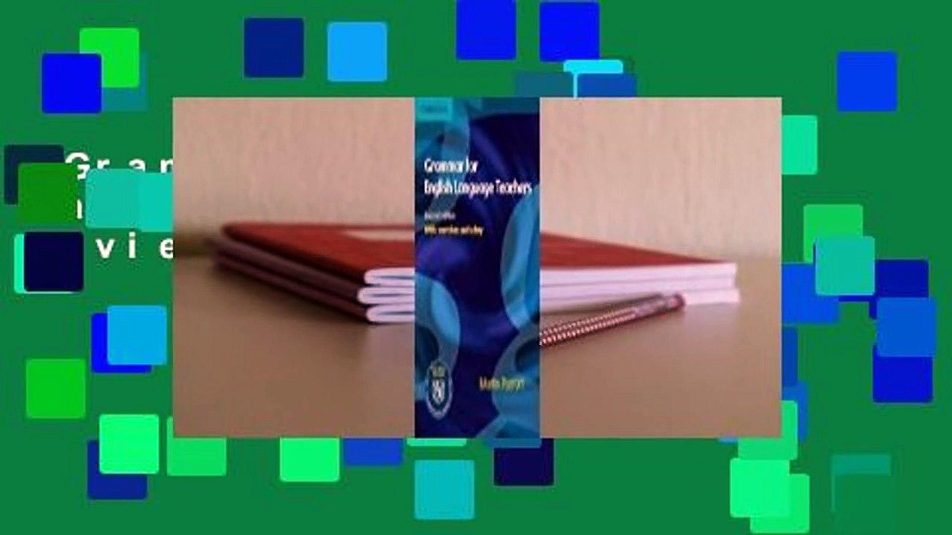 Grammar for English Language Teachers  Review