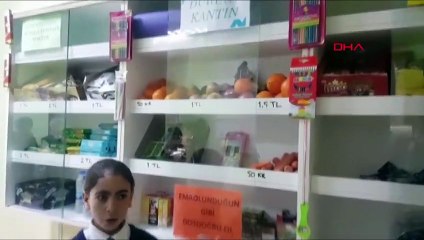 Okuldaki 'dürüst kantin' eksik vermiyor