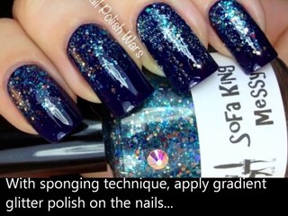 Snow Nail Art _Time lapse Video_ _ Nails Stamp