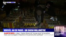 Les ultimes préparatifs du feu d'artifice prévu ce soir sur les Champs-Élysées pour Nouvel An