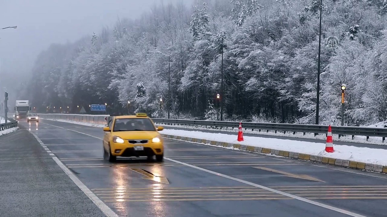 Bolu Dağı'nda kar yağışı devam ediyor - BOLU