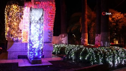 Bodrum sokakları yeni yıl için rengarenk oldu