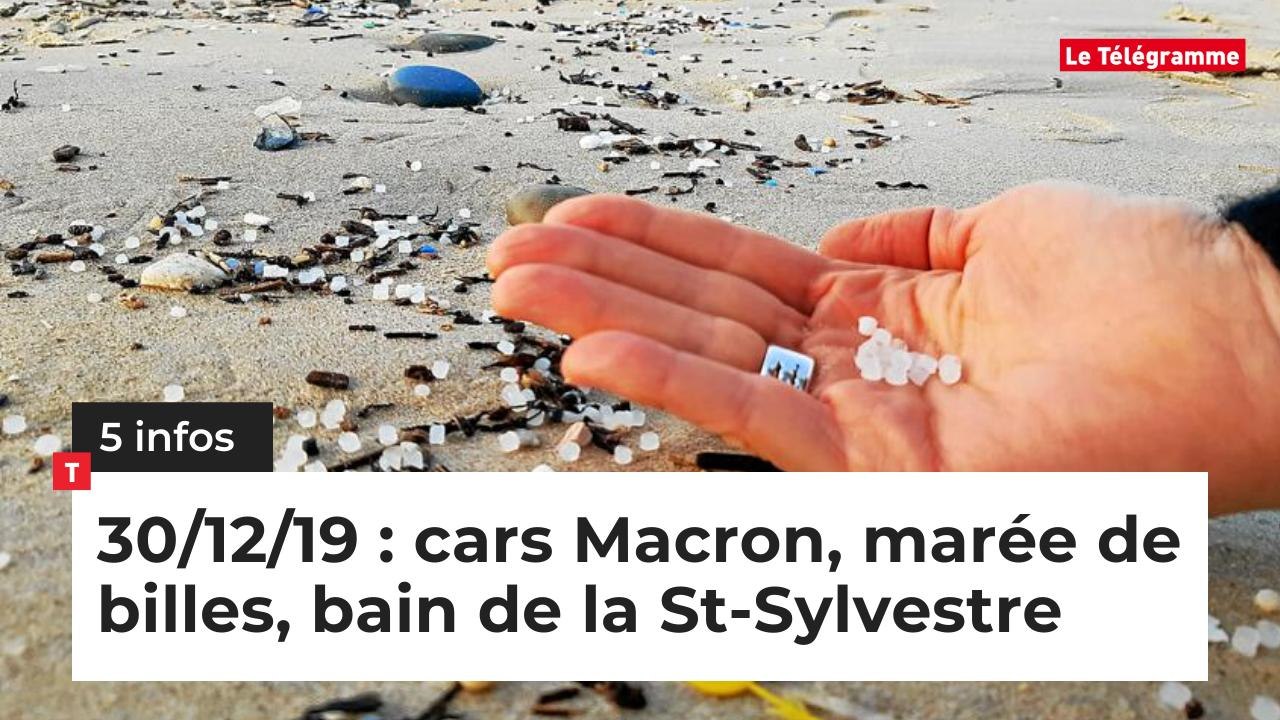 Cars Macron, marée de billes, bain de la St-Sylvestre… 5 infos bretonnes du 30 décembre