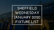 Sheffield Wednesday January 2020 fixture list