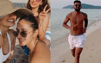 Countdown 2020: KL Rahul Cozies Up To Athiya Shetty; Rumoured GF Akansha Ranjan Joins Them Too