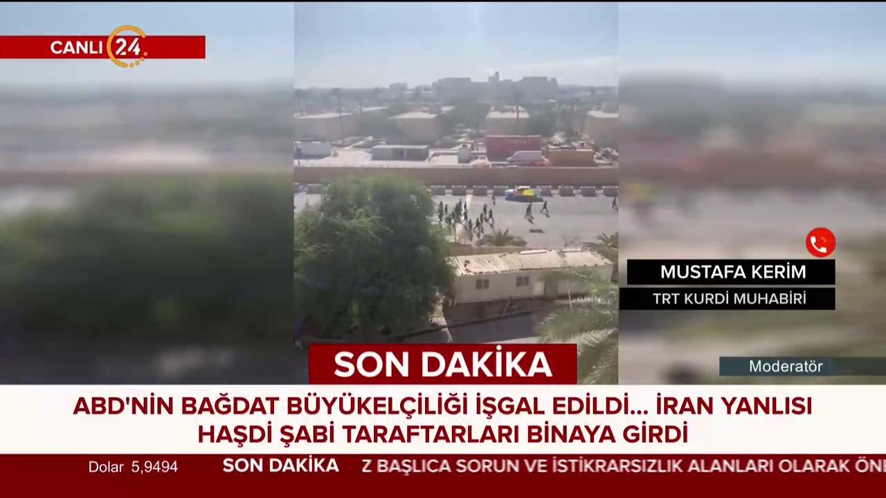 #SONDAKİKA ABD Büyükelçiliği işgal edildi