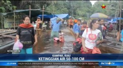 Dua Desa di Kampar Sudah Sepekan Terendam Banjir