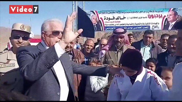 محافظ جنوب سيناء يفتتح الملعب الخماسي بوادى مكتب