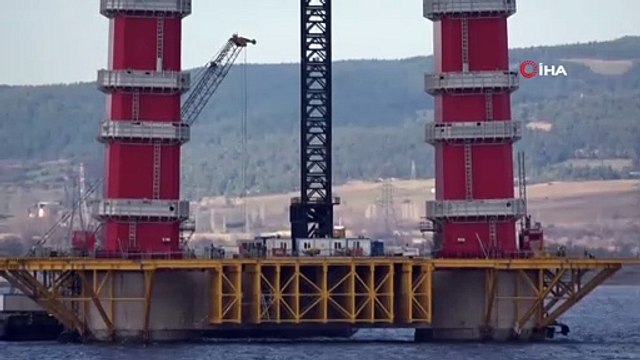 1915 Çanakkale Köprüsü’nün ayakları 110 metre uzunluğa ulaştı
