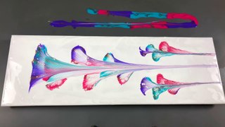 Abstract Floral Art Using A String⁄ - Chain Pull On A Large Canvas